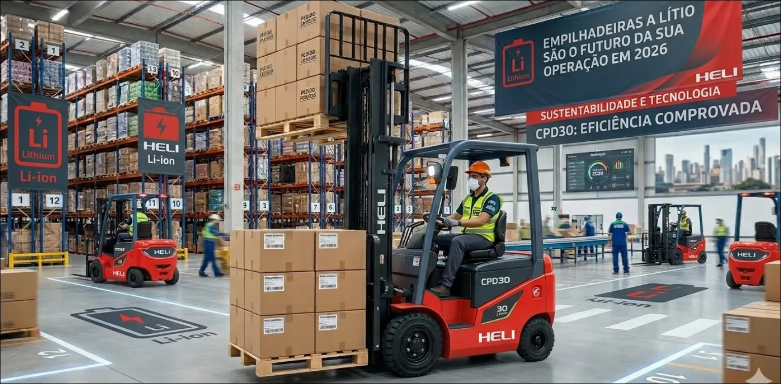 Por que as Empilhadeiras a Lítio são o Futuro da sua Operação em 2026?
